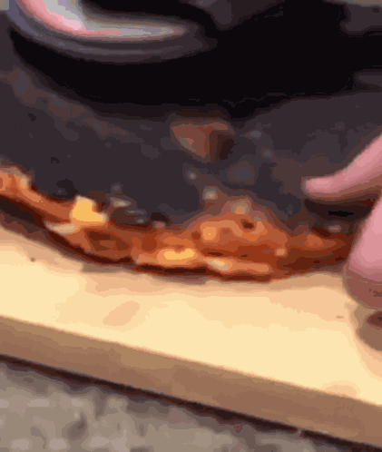 Angle Grinder Pizza Black Pizza GIF