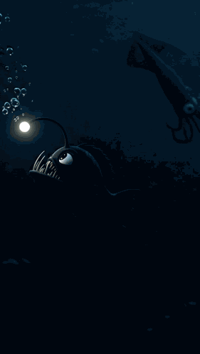 Anglerfish Follow The Light GIF