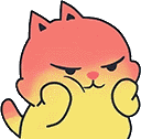 Angry Cat Sticker