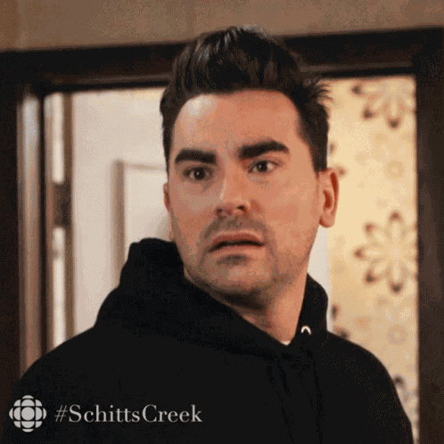 Angry Dan Levy GIF