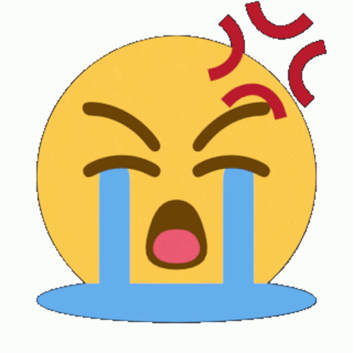 Angry Emoji Crying GIF