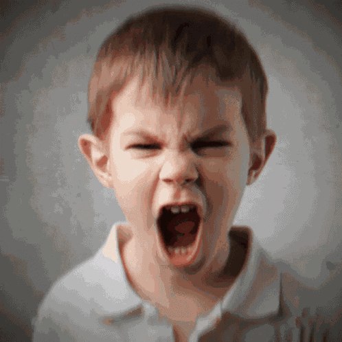 Angry Kid Screaming Kid GIF