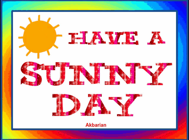 Animated Greeting Card Sunny Day GIF