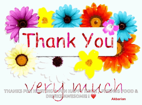 Animated Greeting Card Thank You Very Much GIF