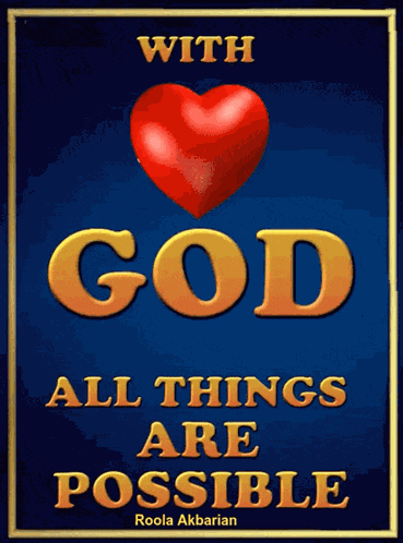 Animated Greeting Card With God All Things Are Possible GIF