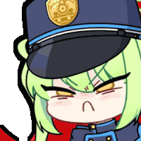 Anime Angry Acomu414 Sticker