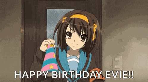 Anime Birthday Hat GIF