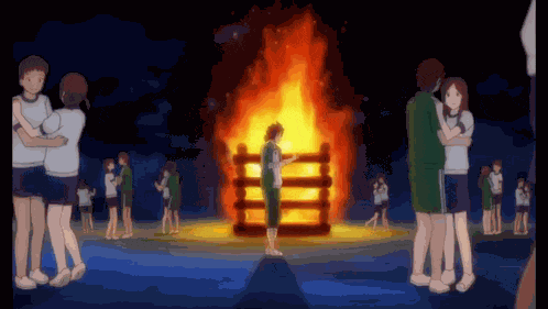 Anime Bonfire GIF