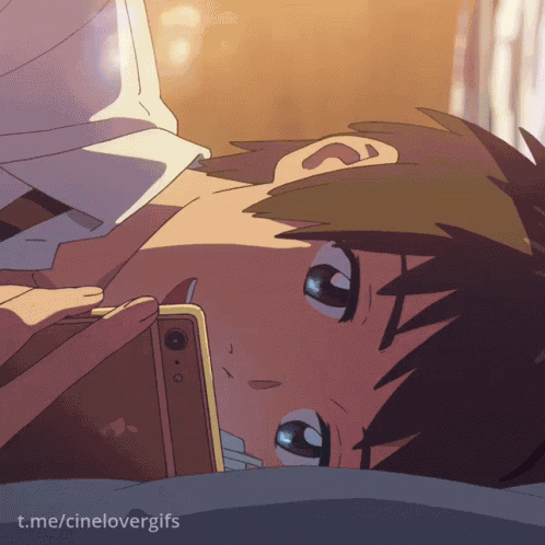 Anime Boy Smile Sleep GIF