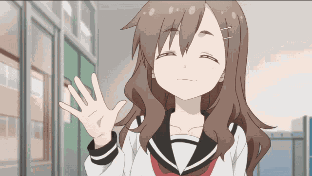 Anime Bye Bye Maki GIF