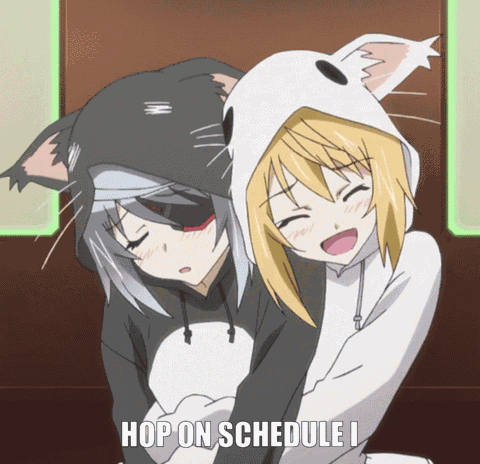 Anime Cat Girl Anime Hug GIF
