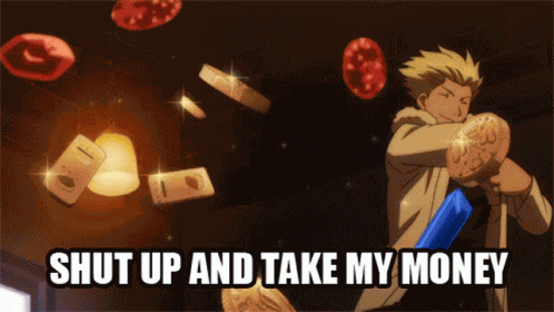 Anime Coins GIF