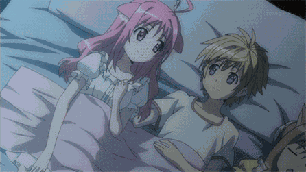 Anime Cudding GIF