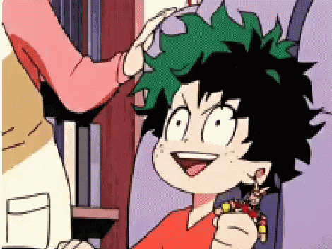 Anime Deku Head Bang GIF