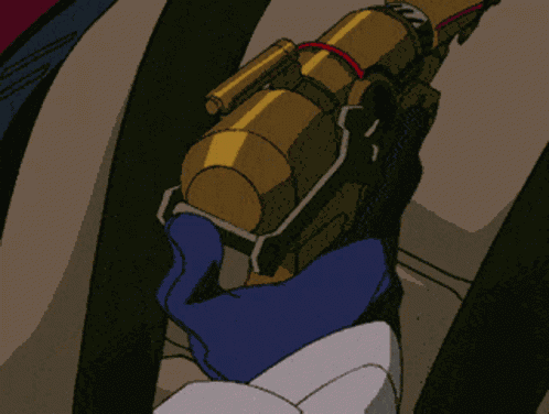 Anime Girl Big Rifel Boooom GIF