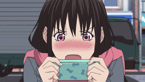 Anime Girl Blushing Anime GIF