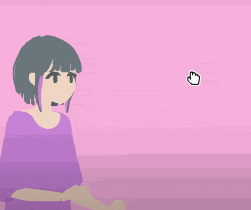 Anime Girl High Five GIF