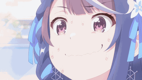 Anime Girl Nervous GIF