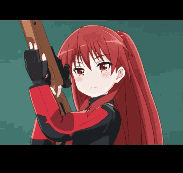 Anime Girl With A Sniper Wtf Meme