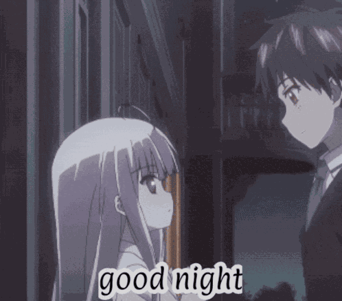 Anime Good Gihht Hug Anime Good Night GIF