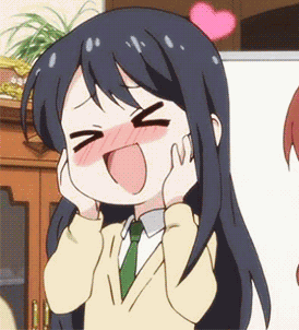 Anime Heart Touching GIF