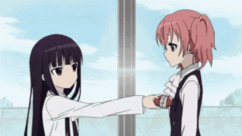 Anime Hug Anime Girls GIF