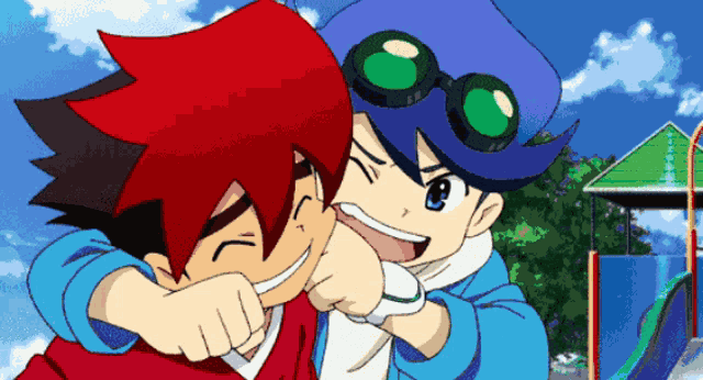 Anime Hug Glomp GIF