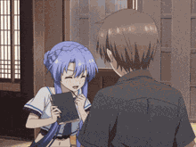 Anime Hug Hug Friend GIF