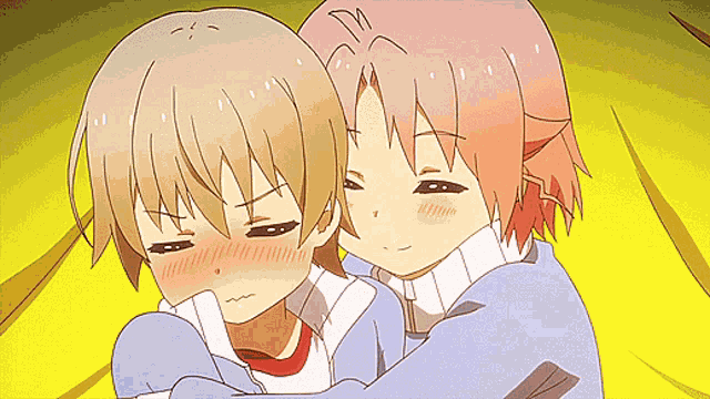 Anime Hug Nuzzle GIF