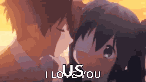 Anime Kiss GIF