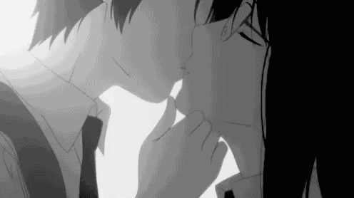 Anime Kissing GIF
