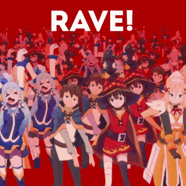 Anime Rave Konosuba Rave GIF