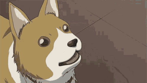 Anime Sad Dog GIF