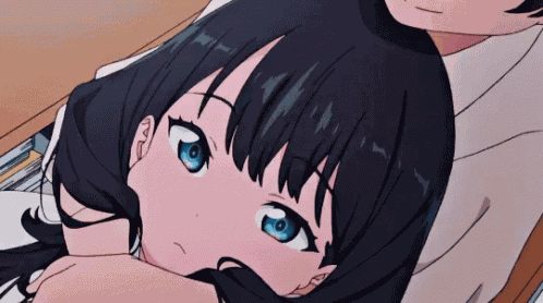 Anime Straight Face GIF