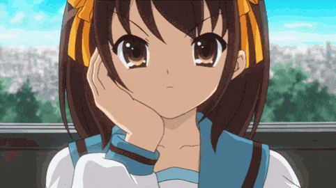 Anime Suzumiya Haruhi No Yuuutsu GIF