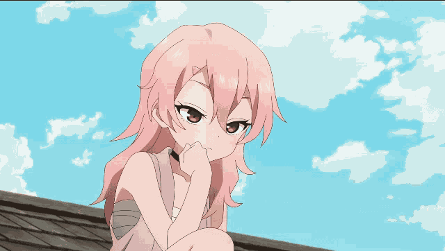 Anime Thinking Benisumomo GIF