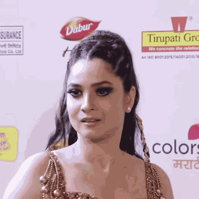 Ankita Lokhande Mirchi Marathi Music Awards GIF