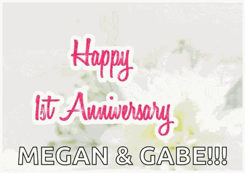 Anniversary Happy1st Anniversary GIF