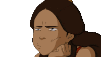 Annoyed Katara Sticker