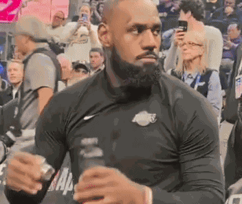 Annoyed Lebron GIF
