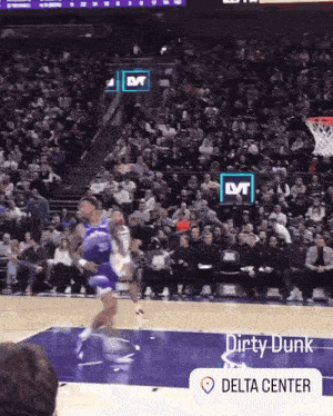 Anthony Edwards Poster Dunk GIF