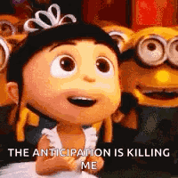Anticipation Minions GIF