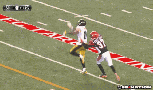 Antonio Brown Hit American Football GIF