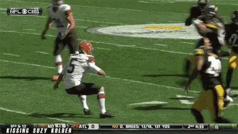 Antonio Brown Kick To The Face GIF