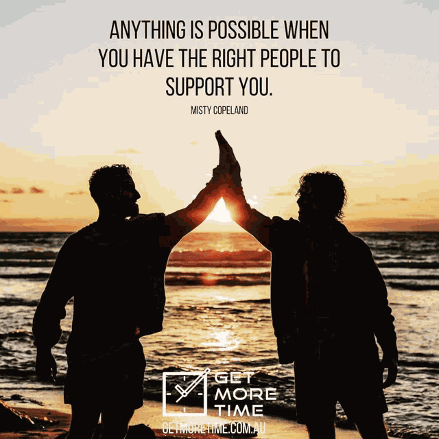 Anything Is Possible When You Have The Right People To Support You Friends GIF