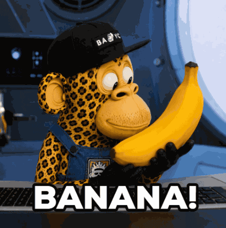 Apewhale Banana GIF