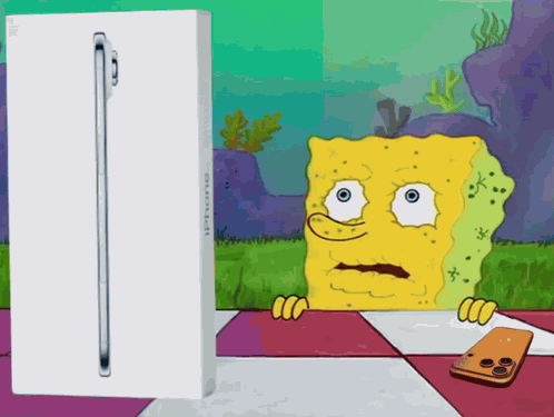 Apple Spongebob GIF