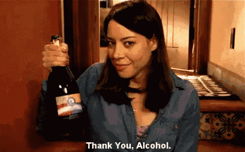 April Ludgate Get Drunk GIF