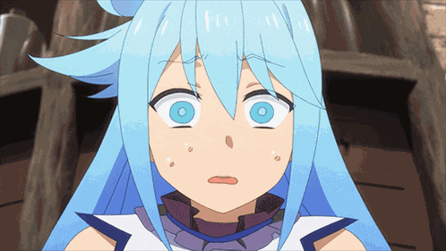 Aqua Konosuba Aqua Konosuba Blush GIF
