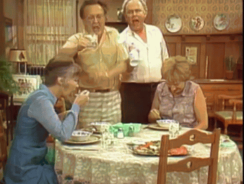 Archie Bunker Air Horn GIF